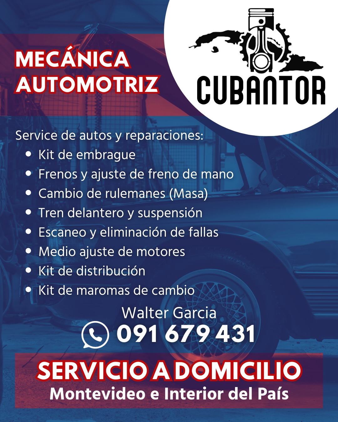 mecanico mecanica electricidad automotriz a domicilio montevideo interior 2